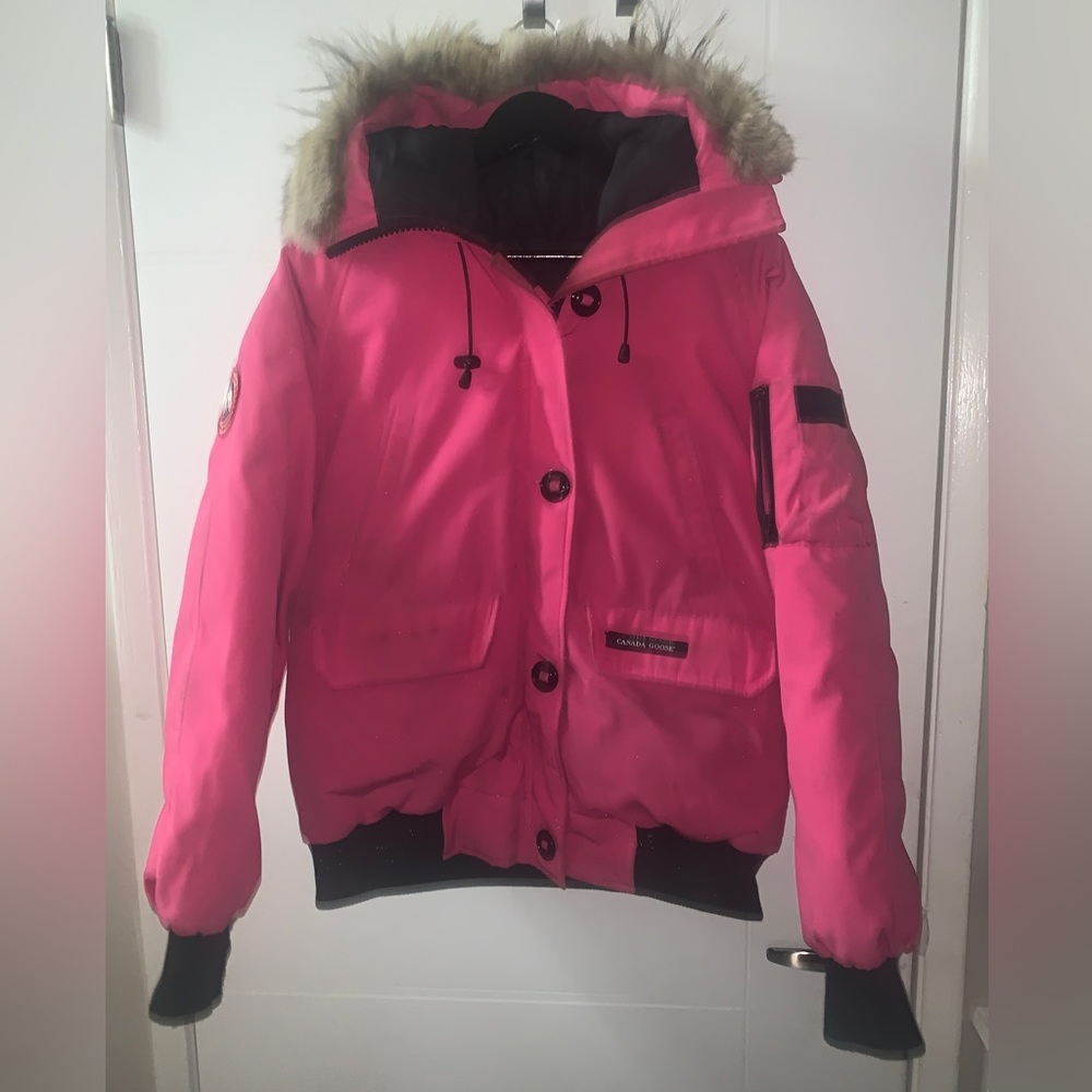 Pink Canada Goose bomber